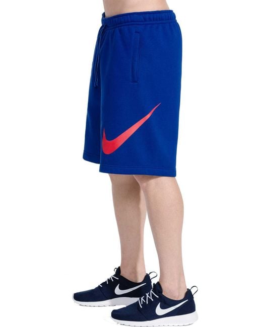 blue nike sweatshorts