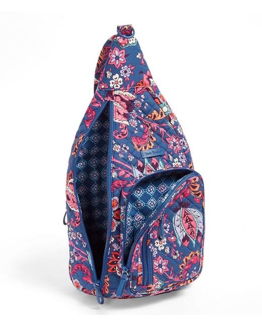 Vera Bradley Iconic Sling Backpack in Blue - Lyst