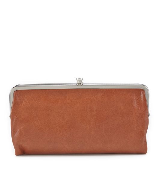Hobo Original Lauren Double-frame Clutch Wallet in Brown (Henna) | Lyst