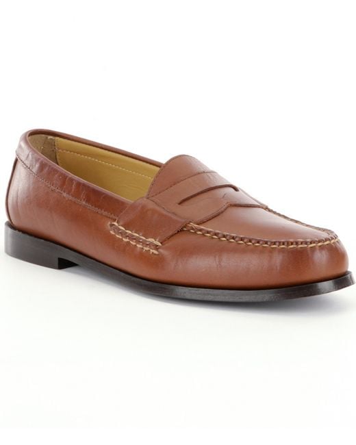 Johnston & murphy Hayes Dress Penny Loafers in Brown for Men | Lyst