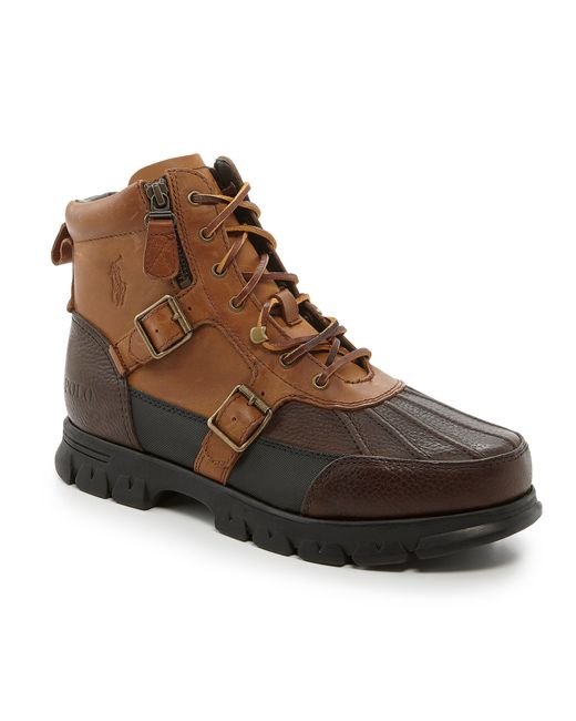 Polo ralph lauren Demond Casual Boots in Brown for Men | Lyst