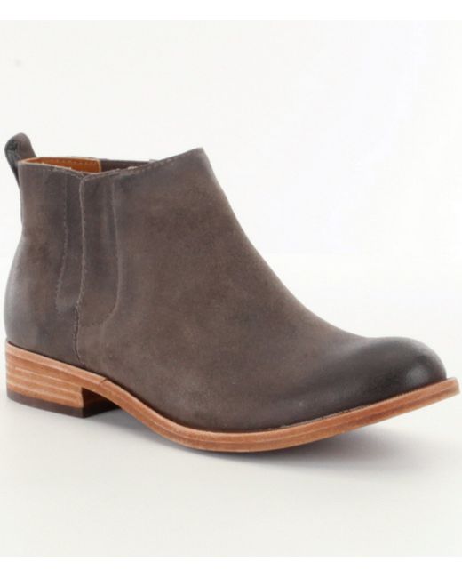 Kork-ease Velma Suede Ankle Boots in Gray - Save 66% | Lyst