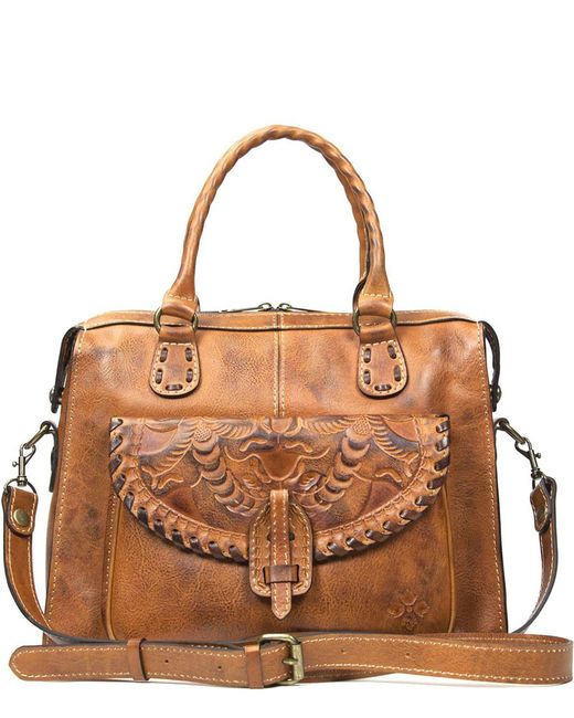 patricia nash tooled satchel