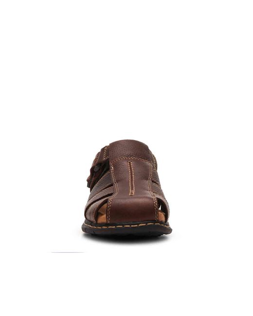 Dr. Scholls Leather Gaston Fisherman Sandal in Brown for Men - Lyst