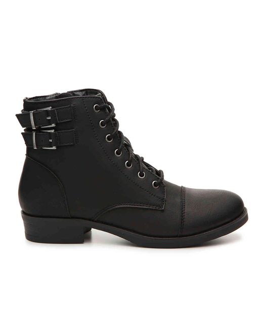 Madden Girl Flint Combat Boot in Black Lyst
