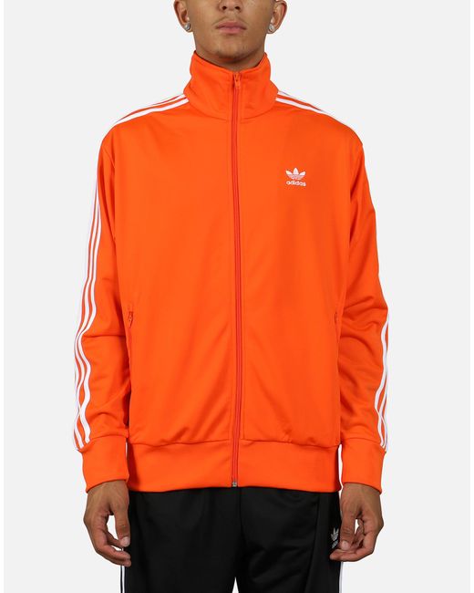 adidas Synthetic Firebird Track Jacket in Orange for Men - Lyst