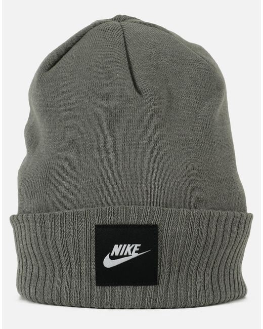 Nike Synthetic Futura Cuff Knit Beanie in Carbon Heather (Gray) for Men ...