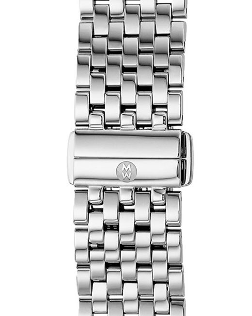 Michele 'gracile' 18mm Bracelet Watch Band in Silver | Lyst