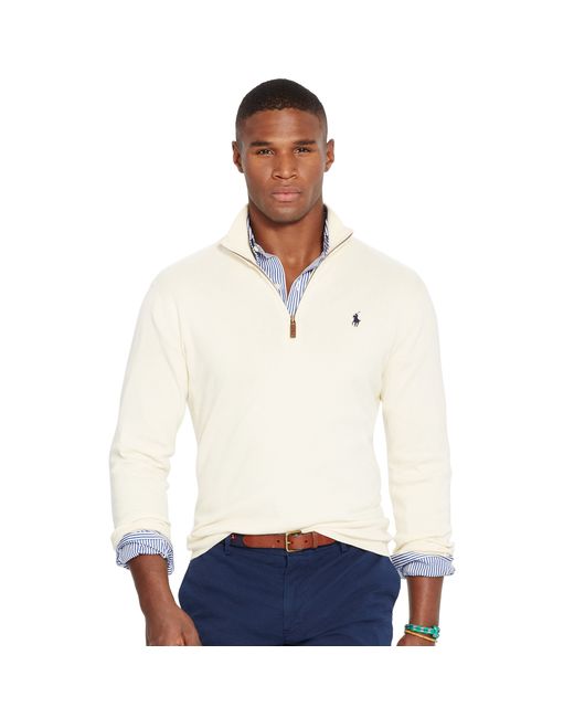 white polo sweater zip up