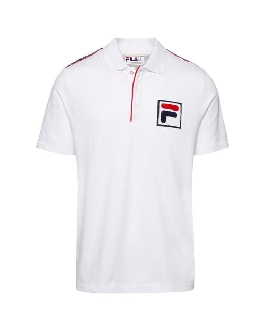 Fila Biella Italia Polo Shirt in White for Men - Lyst