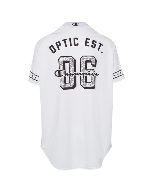 Champion Optic Gaming Optic Gaming Baseball Jersey in White for Men Lyst