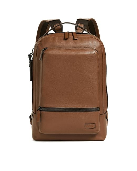 Lyst - Tumi Harrison Bates Leather Backpack in Brown for Men