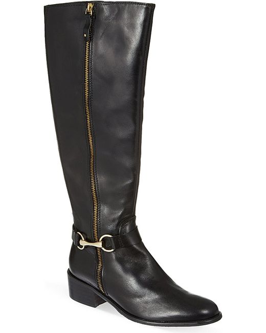 carvela black knee high boots