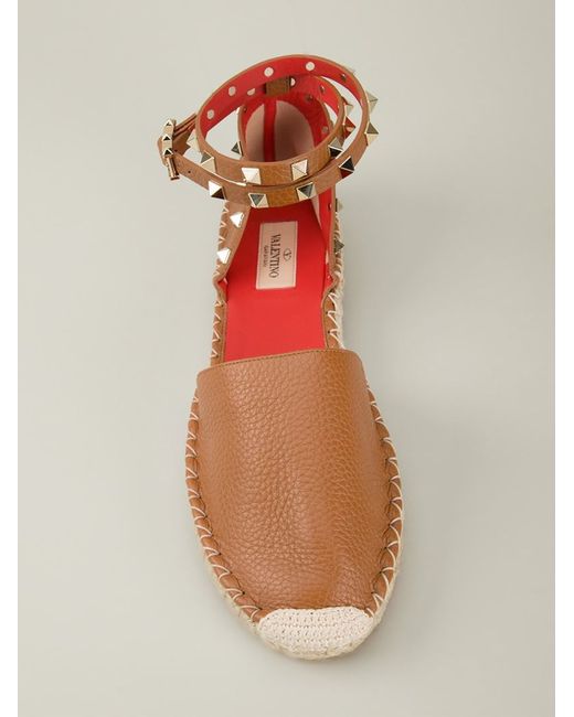 rockstud caged ballerina flat