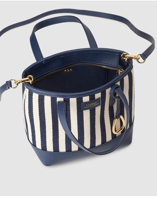 ralph lauren blue and white bag