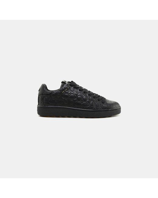 Download Lyst - COACH Signature C C101 Low Top Sneaker in Black for ...
