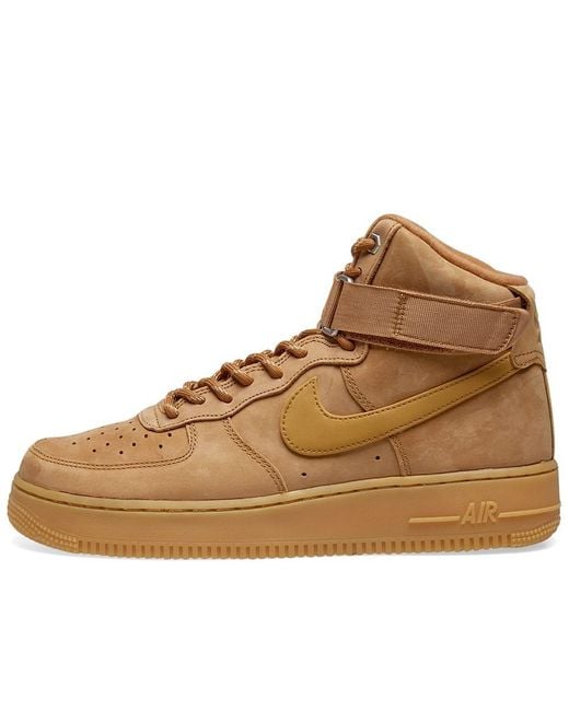 Nike Leather Air Force 1 High 07 Lv8 Wb Shoes - Size 11 in 9.5 (Brown ...