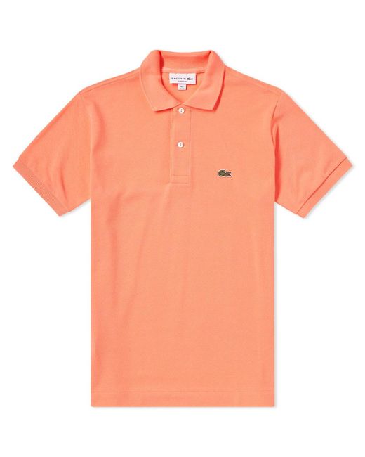 Lyst - Lacoste Original Fit Polo in Orange for Men
