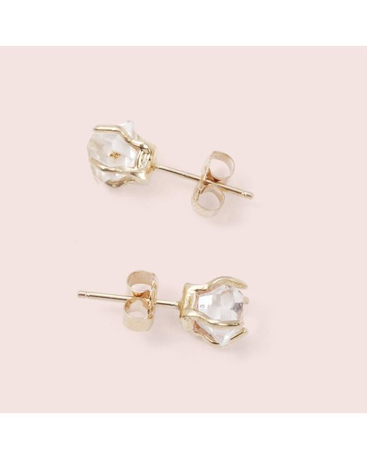 Lyst Erica Weiner Herkimer Diamond Earrings In Metallic Erica Weiner Metallic Herkimer Diamond Earrings Lyst