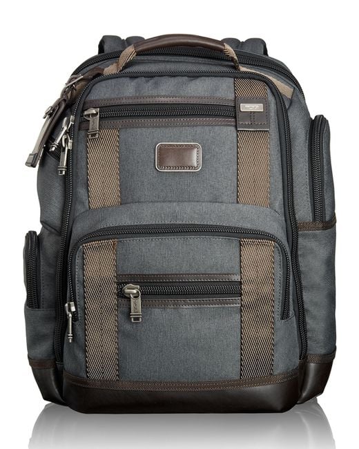 Tumi Alpha Bravo Anthracite Kingsville Deluxe Brief Pack in Black for ...