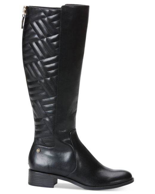 Calvin Klein | Black Women's Garcella Riding Boots | Lyst