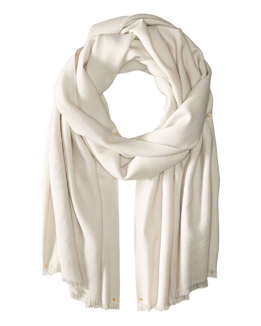  Love  quotes  Rayon Eyelash Scarf  in Beige Cashmere Lyst