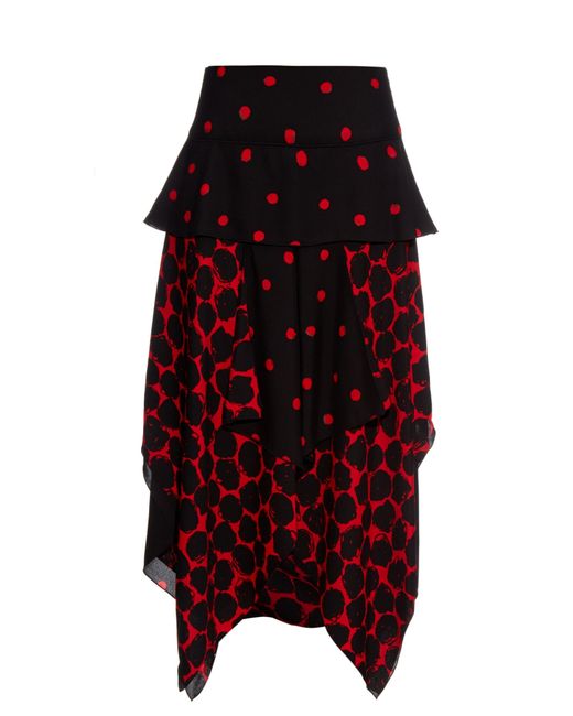 Handkerchief Hem Halter Polka Dot Swimdress and Panty