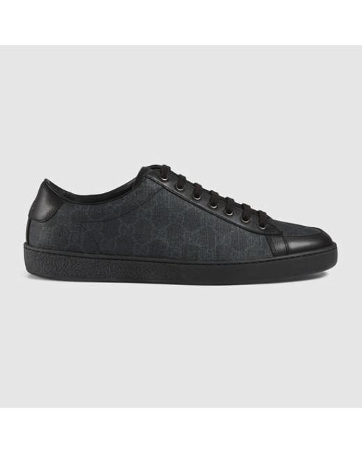 gucci gg supreme sneaker black