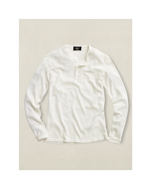 white waffle henley