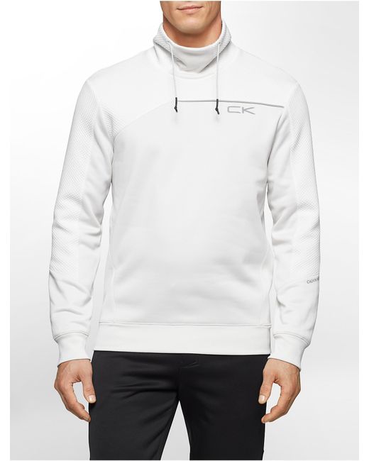 Download Calvin klein White Label Performance Textured Mock Neck ...