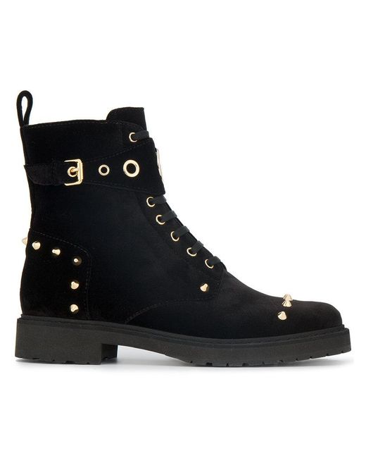 biker boots with embellishments
