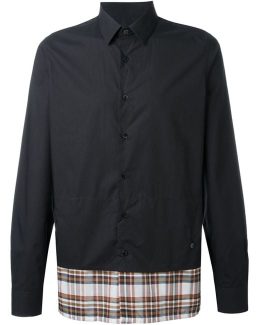 black panel shirt