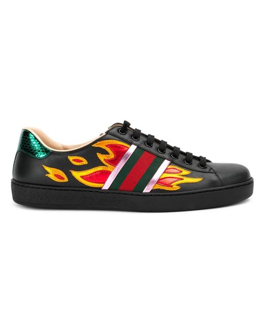 gucci flame ace sneakers