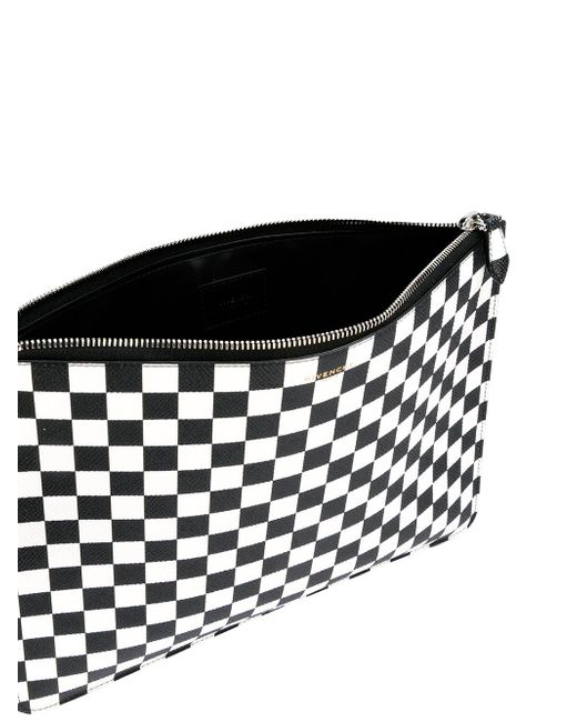 checkered pouch
