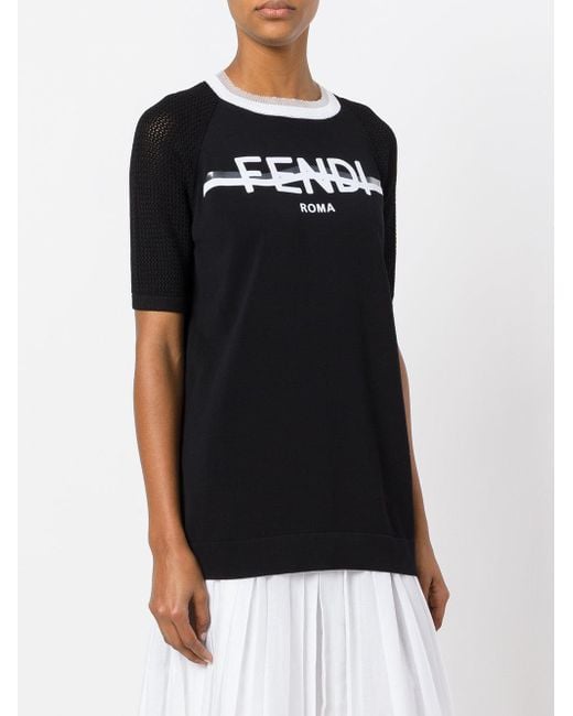 fendi logo shirt women