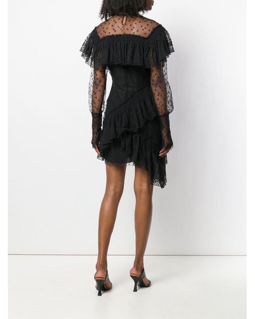 Philosophy Di Lorenzo Serafini Ruffled Lace Dress in Black - Save 54% ...