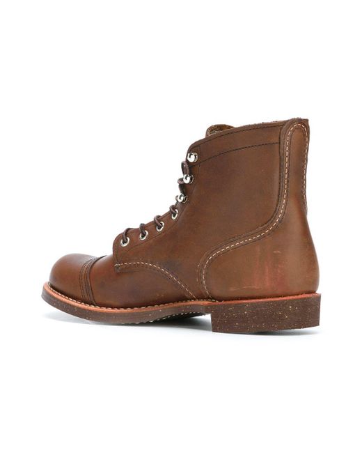 red wing lace up