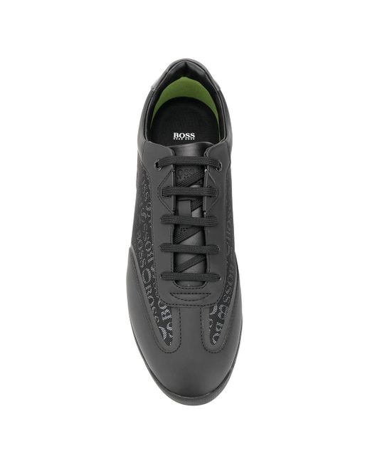 boss logo print trainers