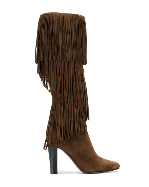 saint laurent long boots