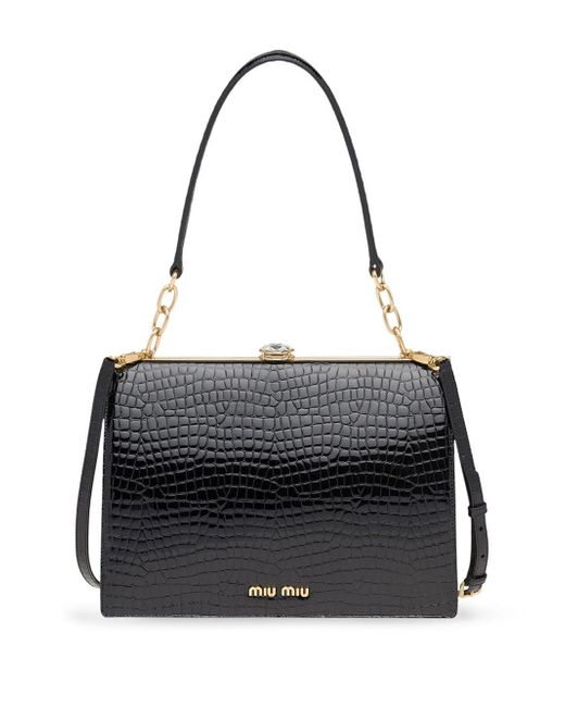 miu miu crocodile bag