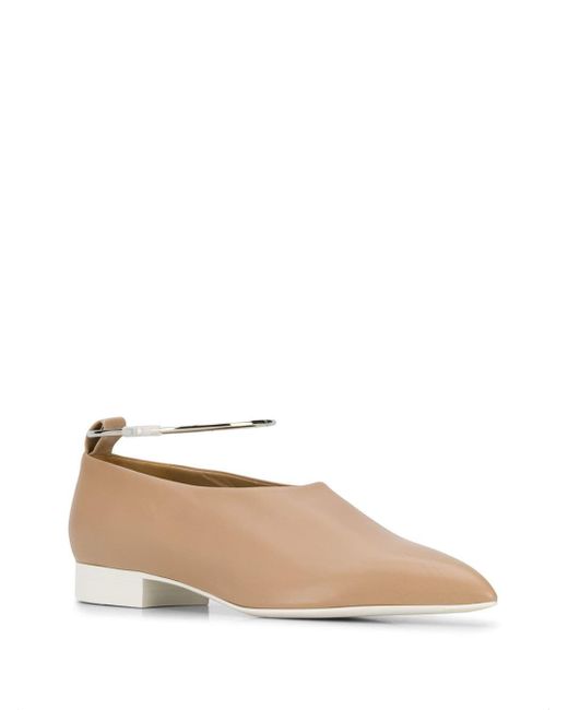 jil sander anklet flats