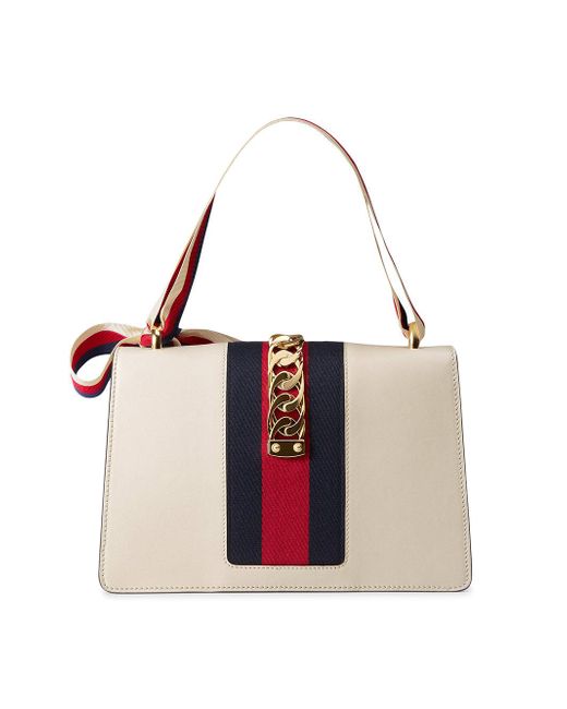 gucci sylvie white bag