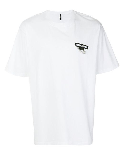 Versus Safety Pin T-shirt in White for Men | Lyst