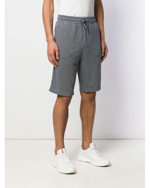 Z Zegna Knee-high Track Shorts in Gray for Men - Lyst