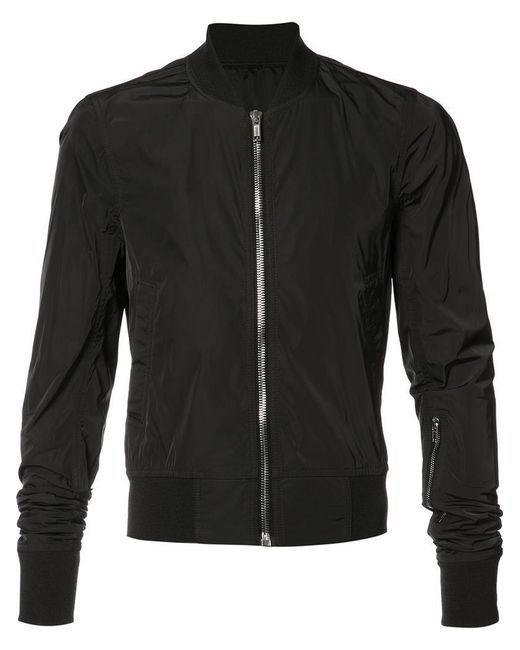 Rick owens Cropped Bomber Jacket in Black for Men | Lyst