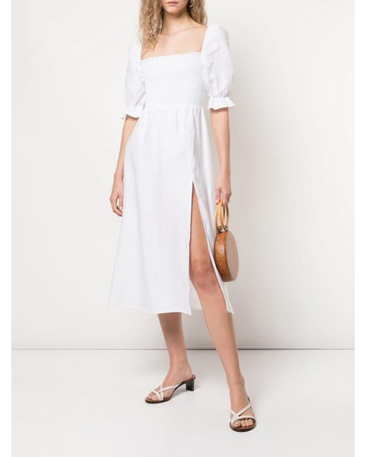 Reformation Marabella Dress in White - Lyst