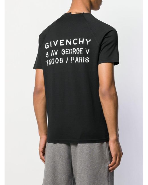 Givenchy Dog Tag T-shirt in Black for Men - Lyst