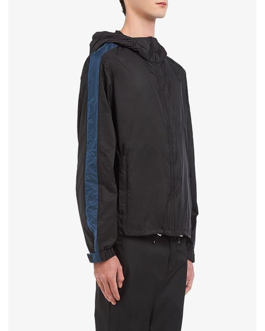 Lyst - Prada Nylon Windbreaker in Black for Men