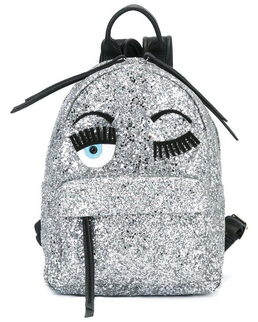 Lyst - Chiara Ferragni - 'flirting' Glitter Backpack - Women - Leather ...