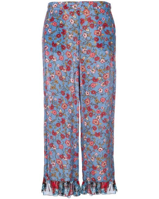 floral palazzo trousers